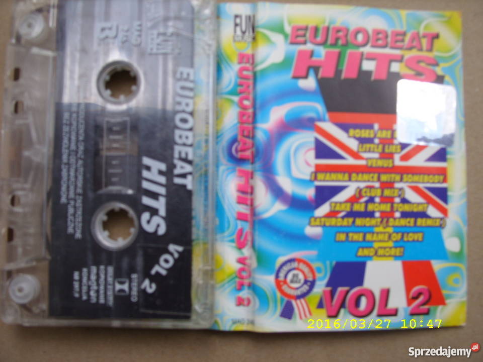 DANCE kaseta EUROBEAT HITS VOL 2 Płyty i kasety Wołów