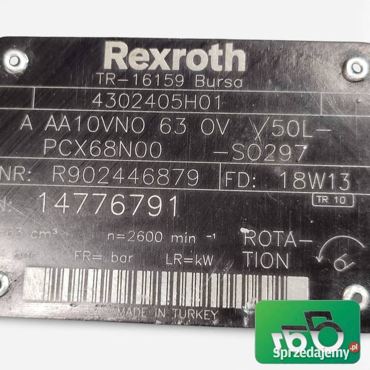 Pompa hydrauliczna A AA10VNO 63 Rexroth Claas