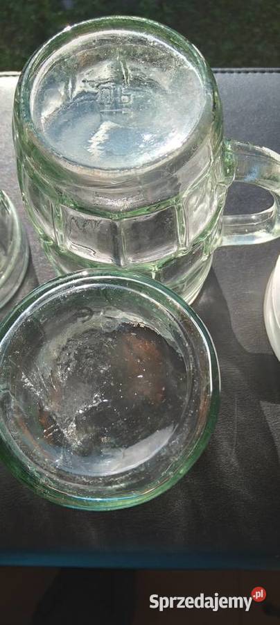 Kolekcjonerskie szklanki musztardówki Sejny