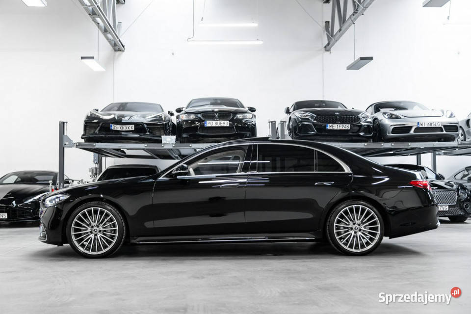 Mercedes S 450 d 4Matic Long Skrętna oś Webasto pełny VAT Węgrzce