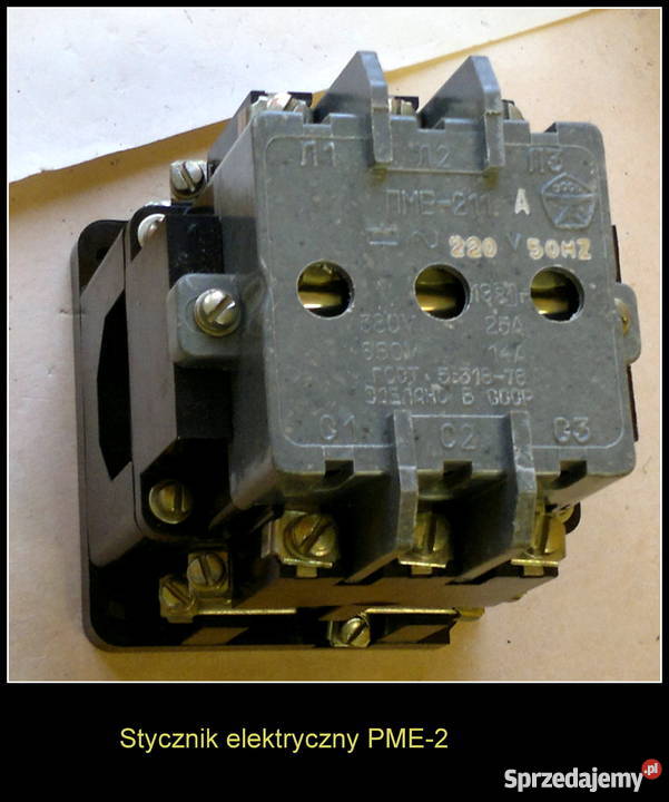 Stycznik elektryczny PME211 380V 500V 25A 14A Dąbrowa Górnicza
