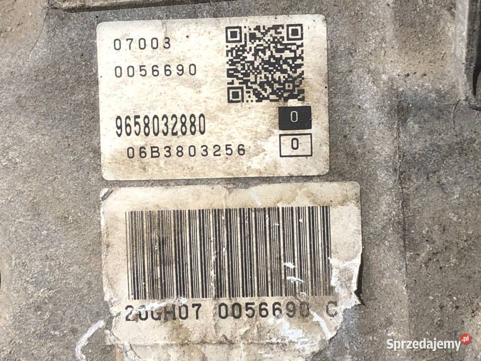 SKRZYNIA BIEGÓW PEUGEOT 407 20GH07 30 211 osobowe podkarpackie