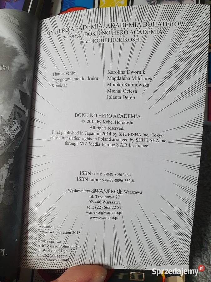 My Hero Academy zestaw 6 tomów wydanie 1 2018 sprzedam
