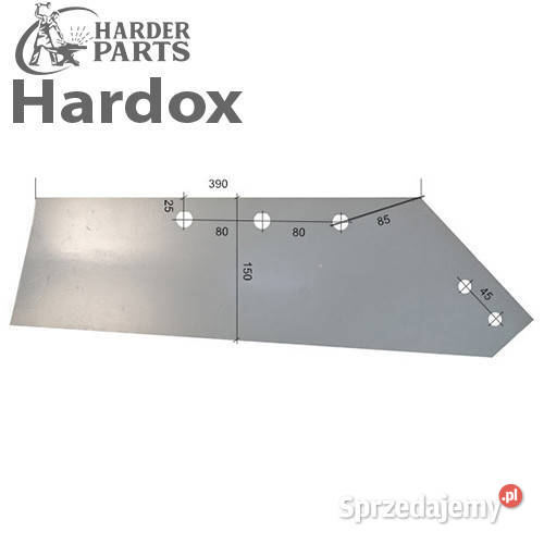 Lemiesz 300ha HARDOX 1903673P części do pługa nieuszkodzony