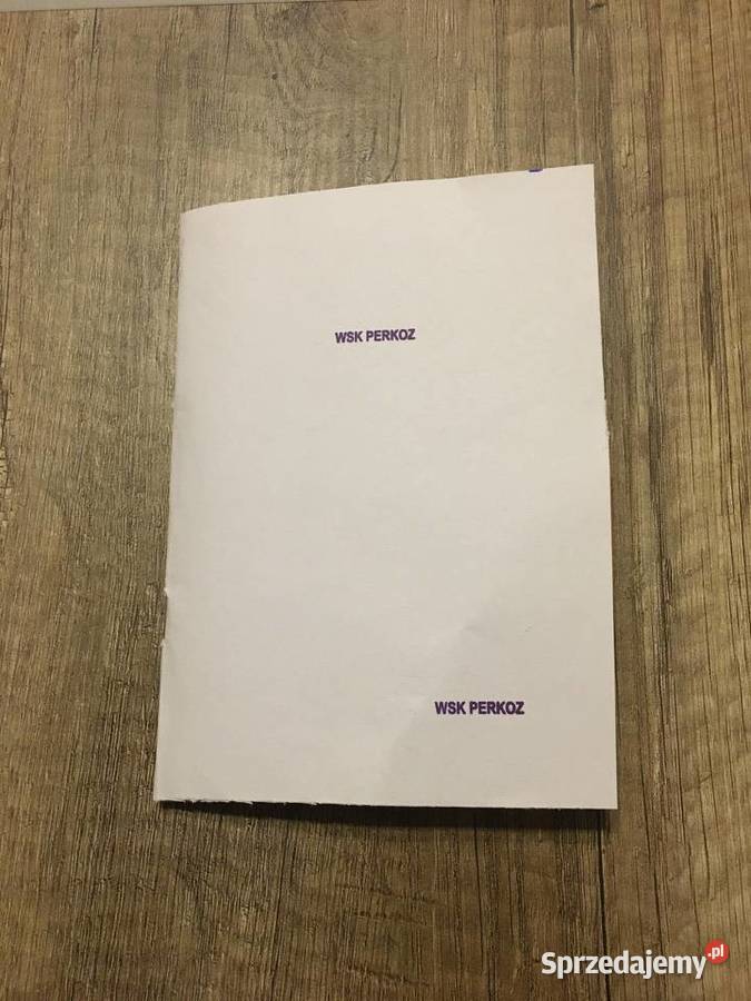 Instrukcja motycykla WSK 175 Perkoz Białystok