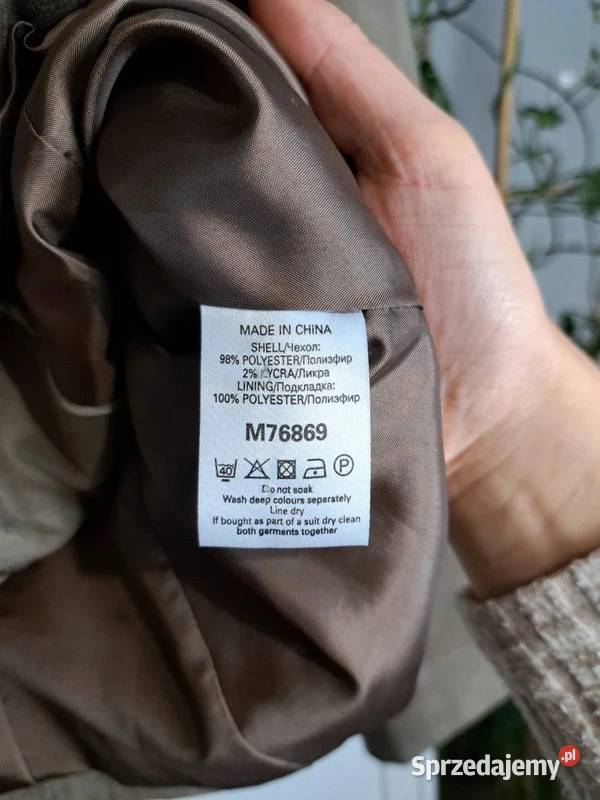 Beżowa krótka kurtka NEXT 12 M pomorskie Trąbki Wielkie