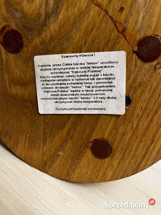 Dębowa beczka Termo służąca jako izolator Radzyń Podlaski