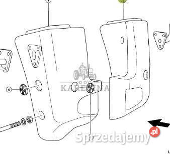 CLAAS TARGO K60 K70 Przeciwwaga 0003170870 00 wielkopolskie Jastrzębniki