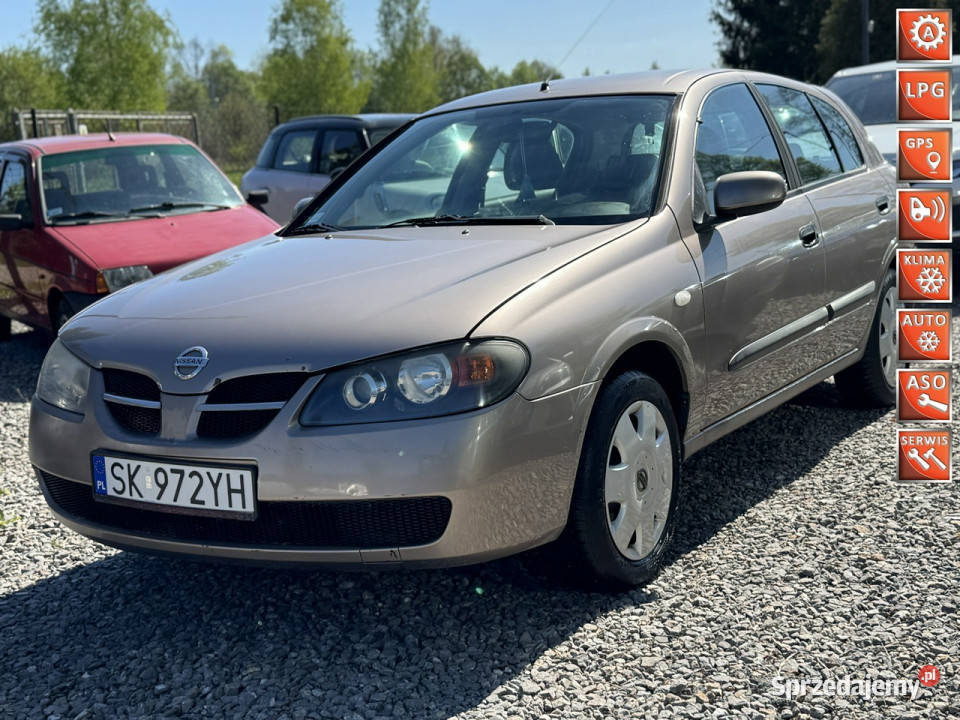 Nissan Almera 15 benzyna LPG klima acenta N16 śląskie Łodygowice sprzedam