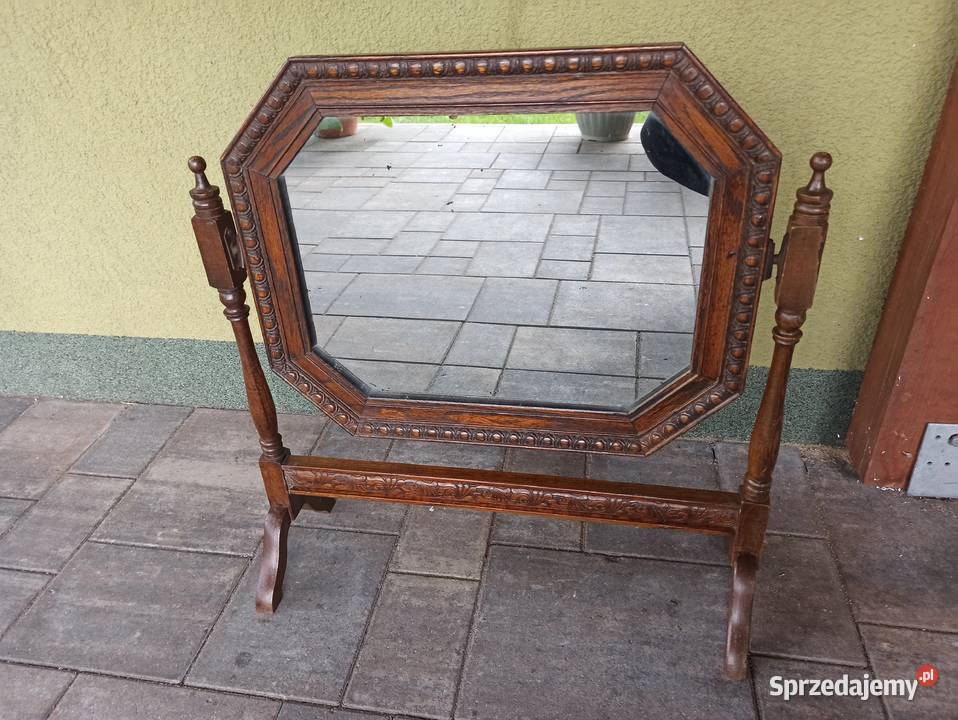 Zabytkowe lustro toaletowe lata 20 te Budzyń