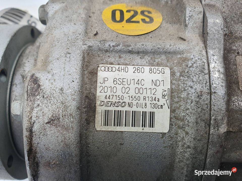 SPRĘŻARKA KLIMATYZACJI AUDI A8 D4 4H0260805G osobowe Lipno