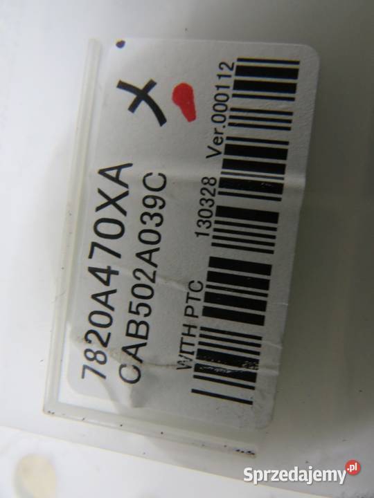 PANEL KLIMATYZACJI OUTLANDER III 7820A470XA lubelskie
