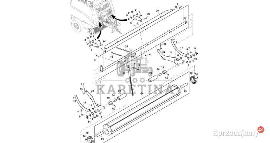 John Deere 960 Uchwyt DC220489 Podbieracz