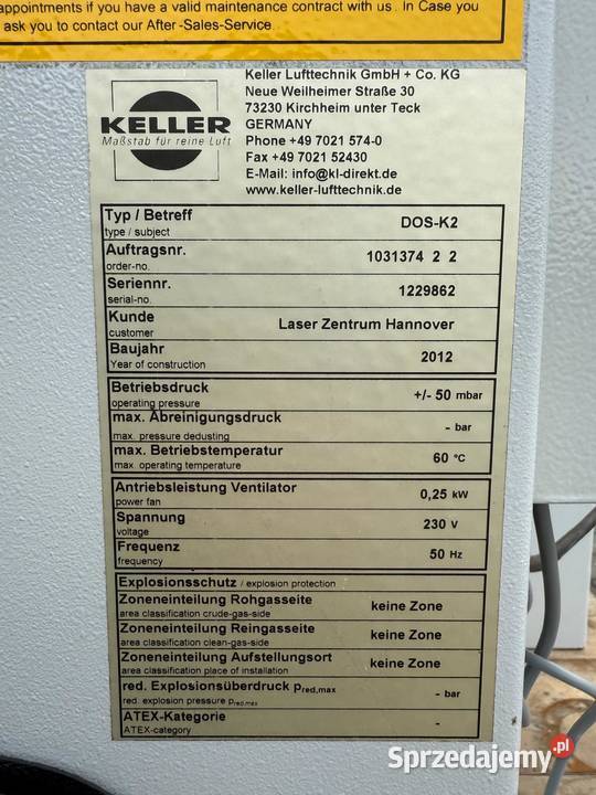 Odciąg pyłu wyciąg dymu spawalniczego filtr Zdziechowice