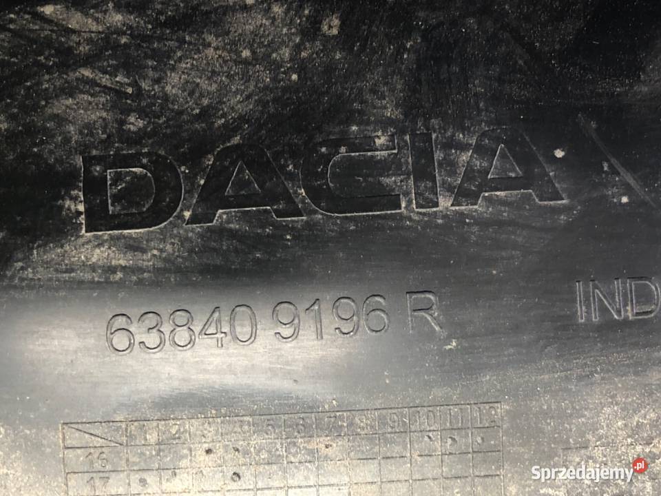 NADKOLE PRAWY PRZÓD DACIA SANDERO II 638409196R