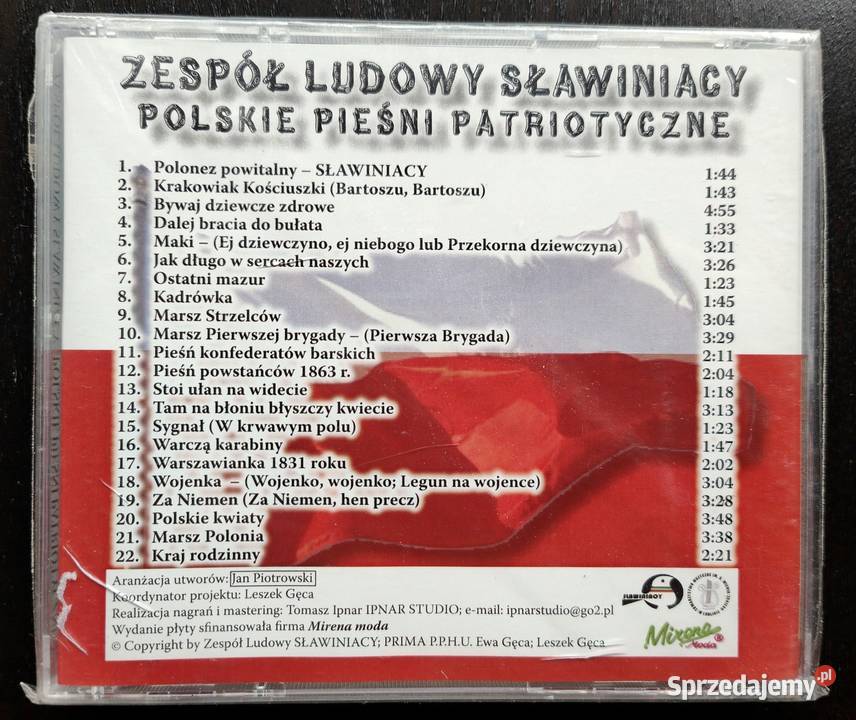 Polskie Pieśni Patriotyczne Zespół Ludowy 1 płyta Warszawa