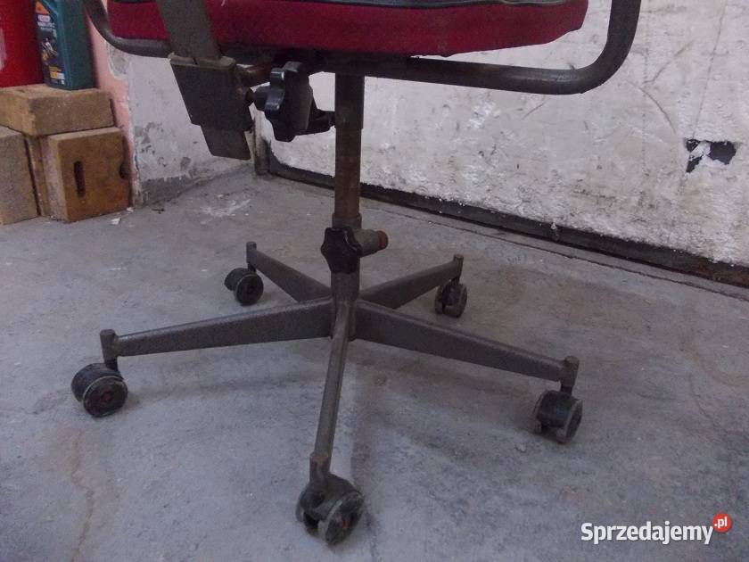 Stare industrialne krzesło lekarskie Bielsko-Biała