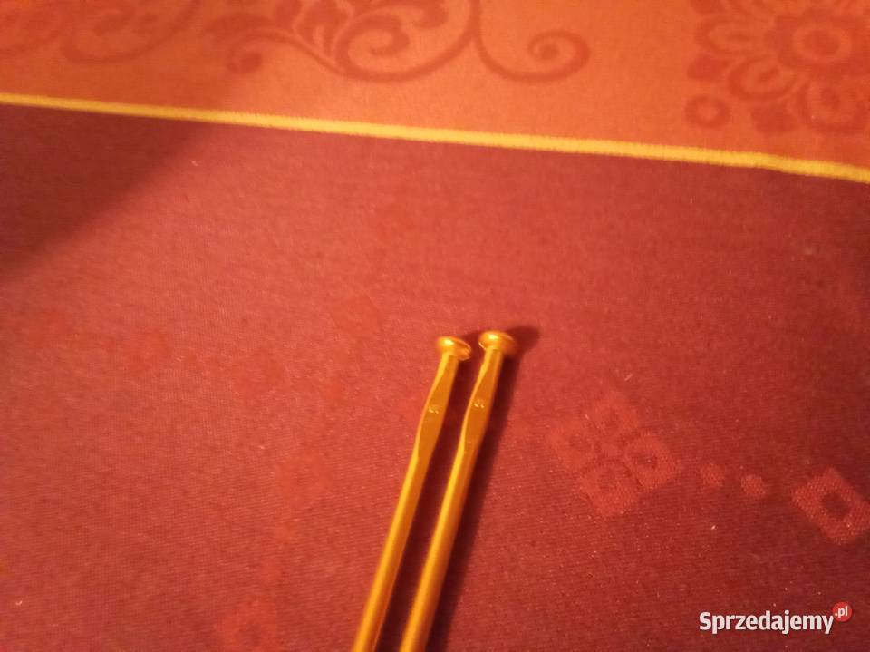 Druty akra złoty kolor 5 36 Warszawa sprzedam