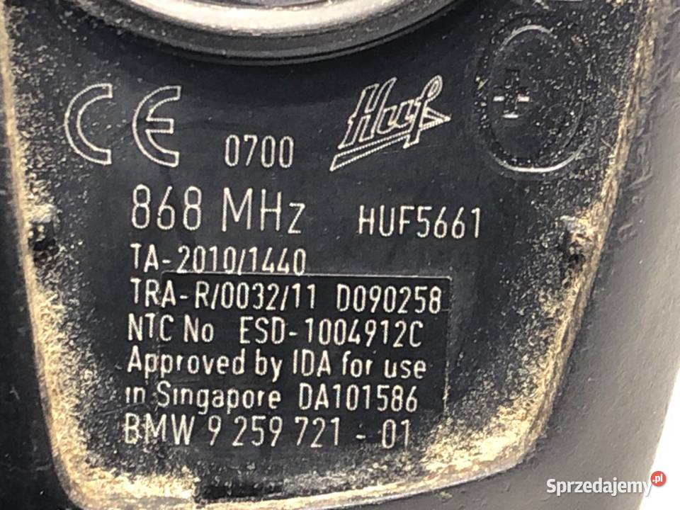 KLUCZYK BMW F10 9259721 0916 PILOT IMMOBILISERA