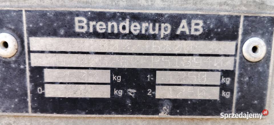 Przyczepa Brenderup DMC 2500 4mx18m Krzemieniewo