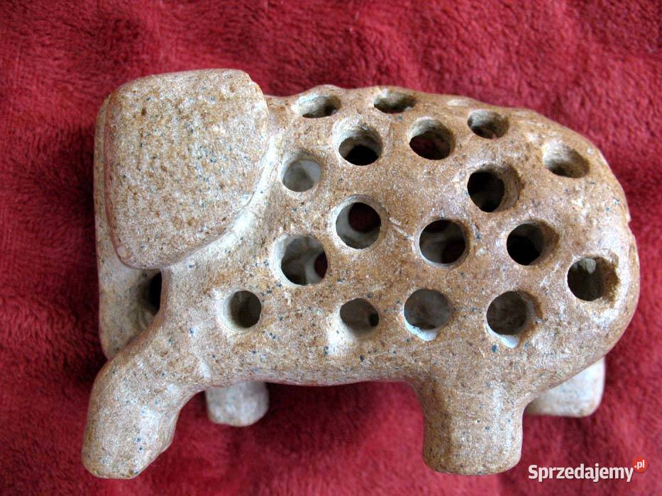 Słoń Kamienna rzeźba figurka mała 7 x 10 x 5 Siedlce