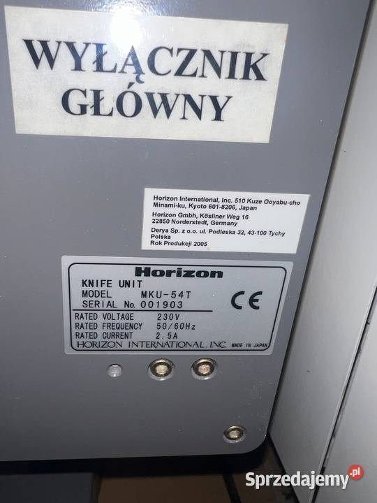 Mobilny nóż falcujący HORIZON MKU54 T Produkcja Nowy Tomyśl