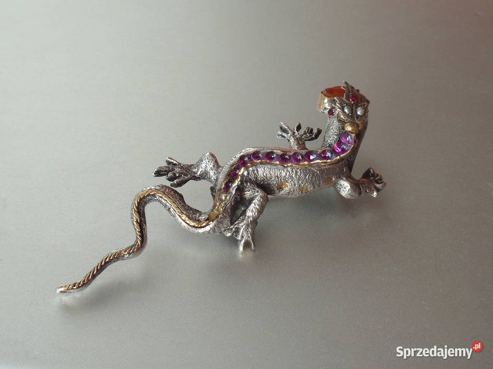 stara broszka z platyny Brzeg