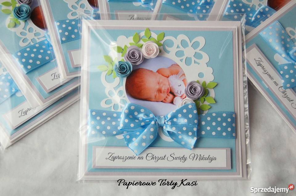 Zaproszenia na chrzest święty Pozostałe dolnośląskie Wrocław sprzedam