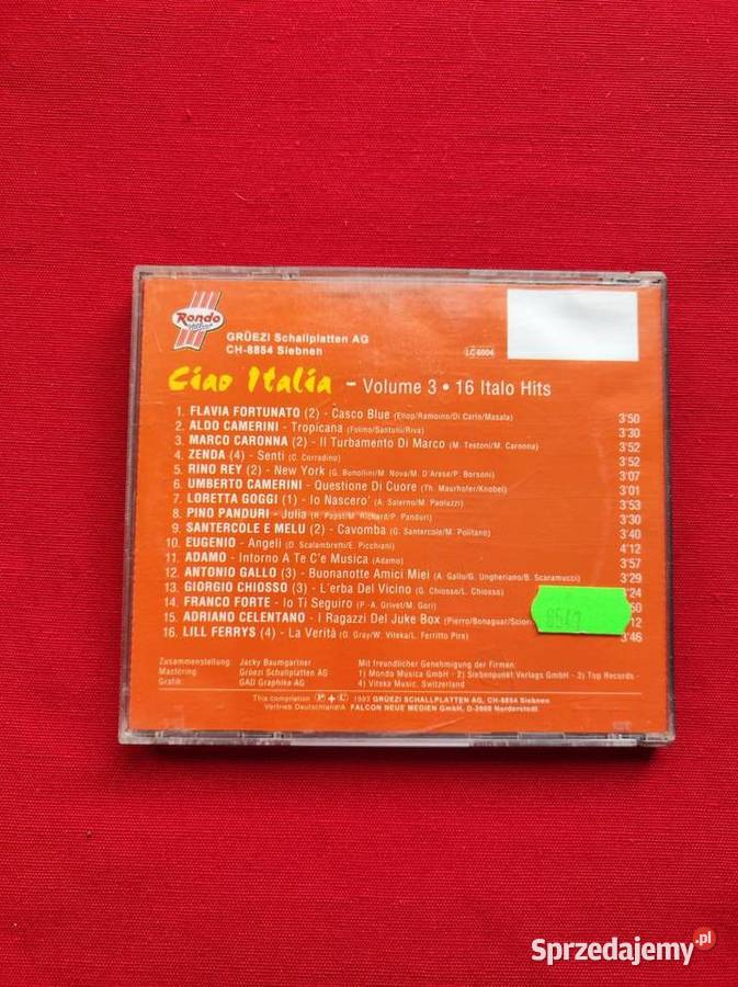 Ciao Italia 1993 Italo hits kolekcjonerska płyta 1 płyta Kielce
