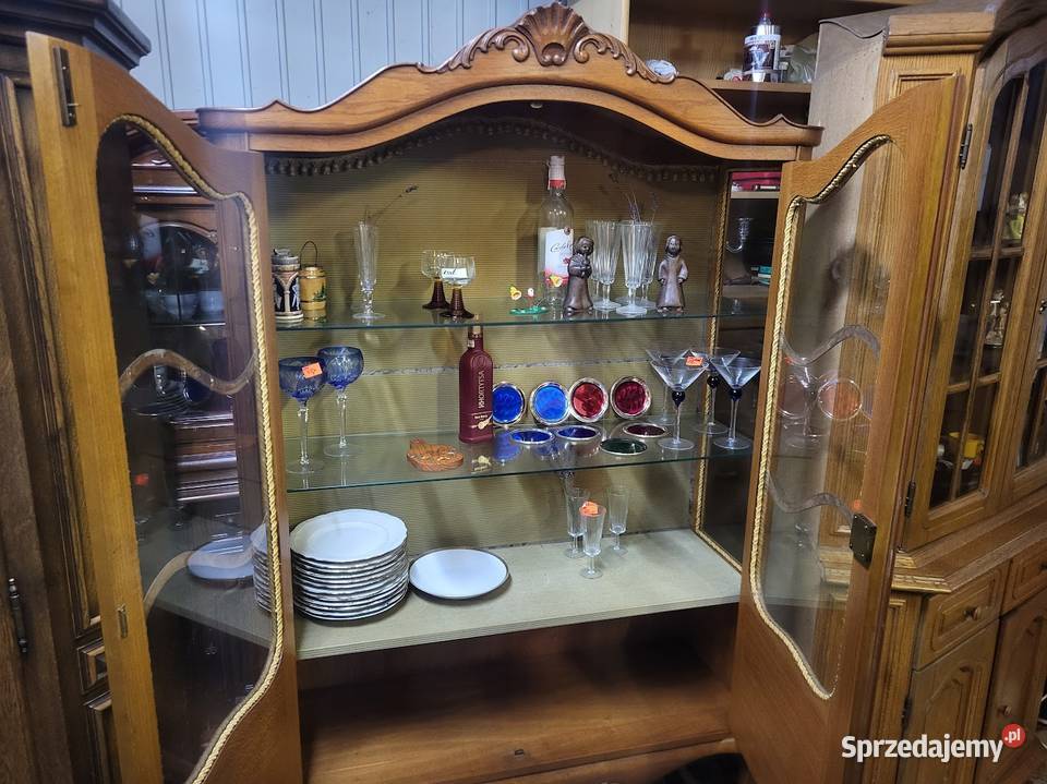 Meble dębowe w stylu chippendale komoda 76cm