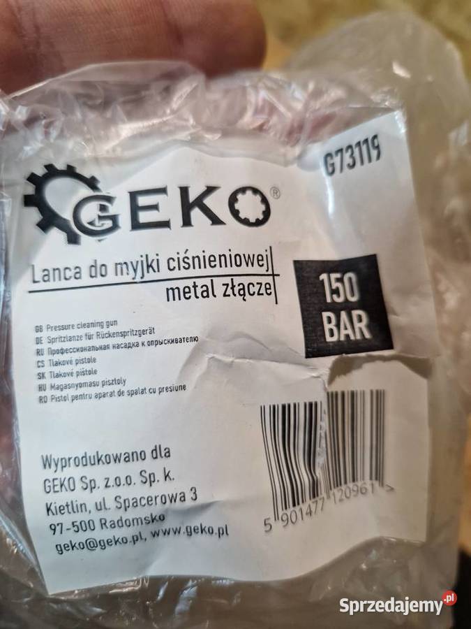 Pistolet z lanca do myjki wysokociśnieniowej wielkopolskie Głogowa
