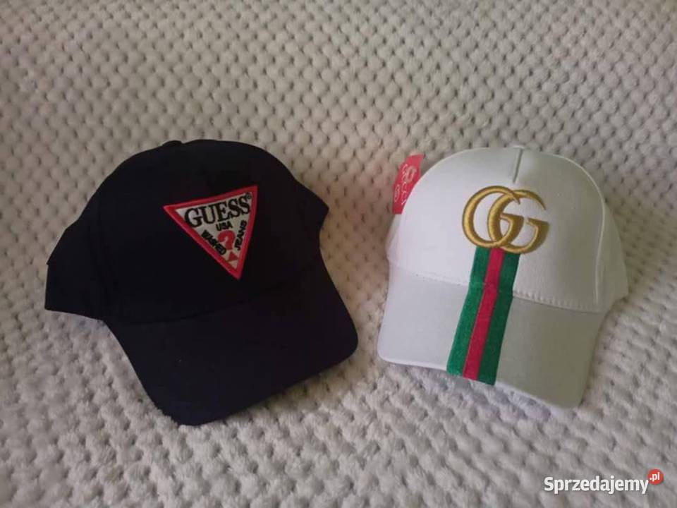 Czapki z daszkiem GUCCI i GUESS