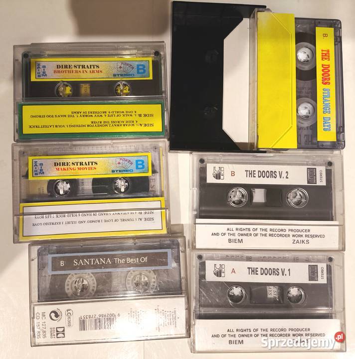 Kasety magnetofonowe rock zestaw Grybów