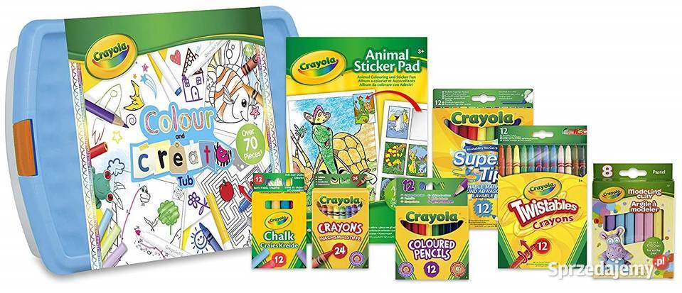 Zestaw Plastyczny Crayola Kredki Pisaki Mogilany sprzedam