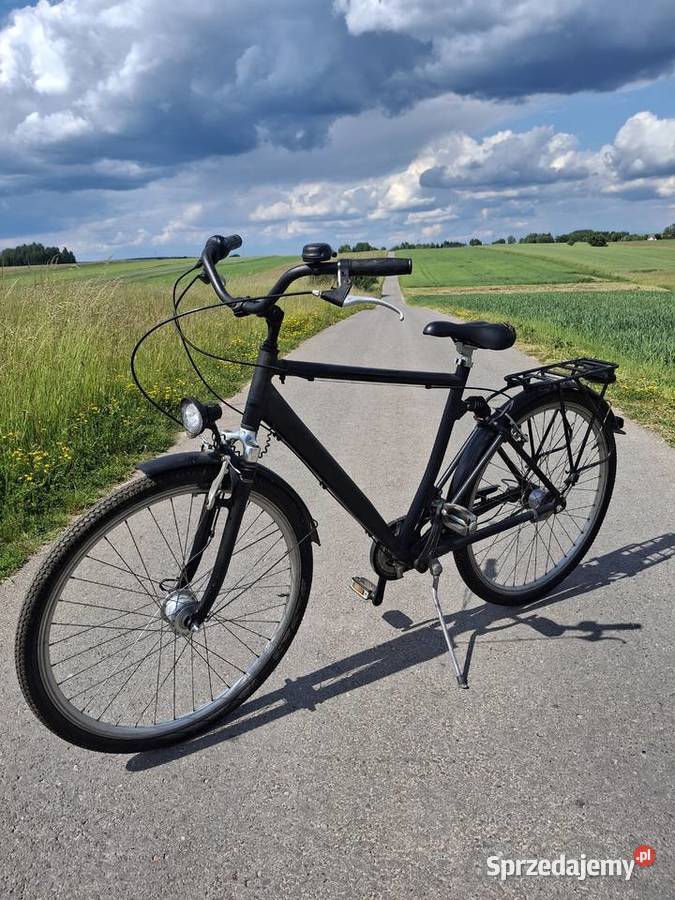 Rower MiejskiTrekkingowy Męski 28 Czarny Bodzentyn