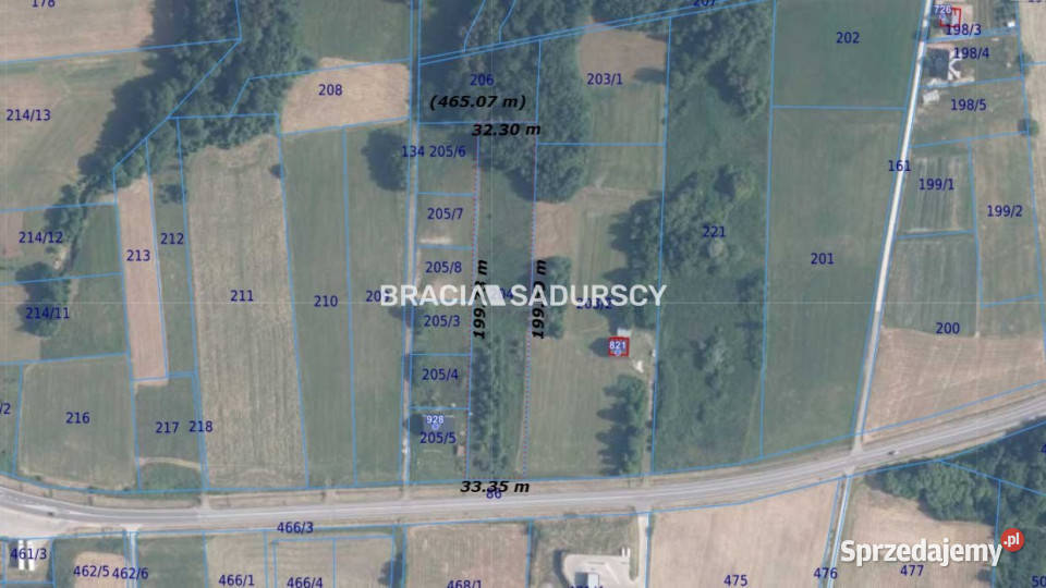 Działka Ptaszkowa 6493m2 gaz sprzedam