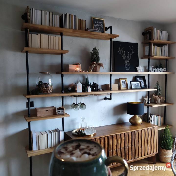 Regał dębowy loft sprzedam