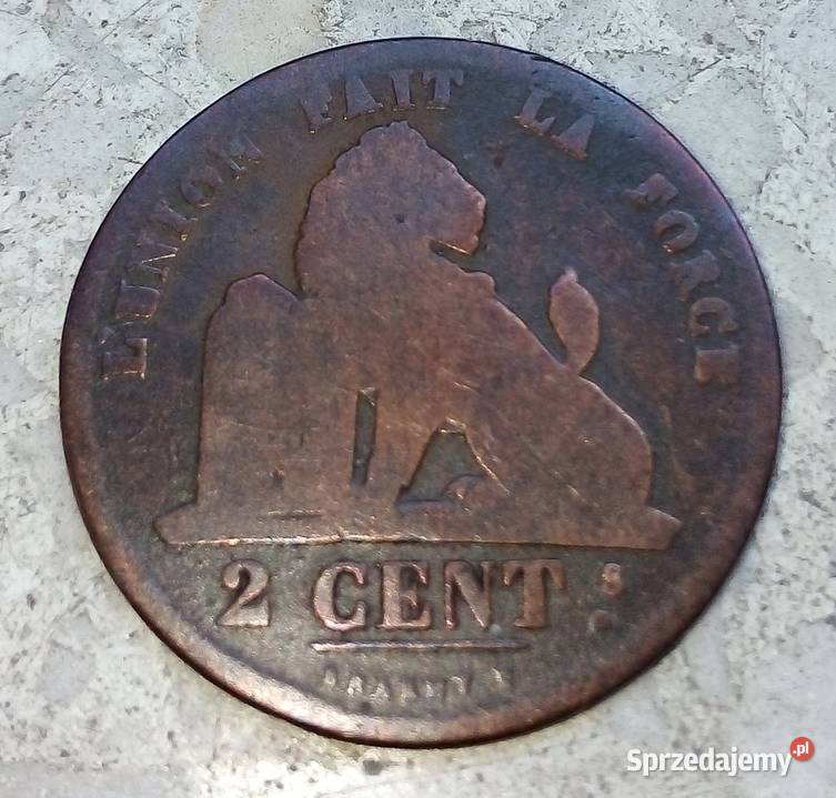 BELGIA 2 CENTYMY 1836 rMIDZ LEOPOLDRZADKA