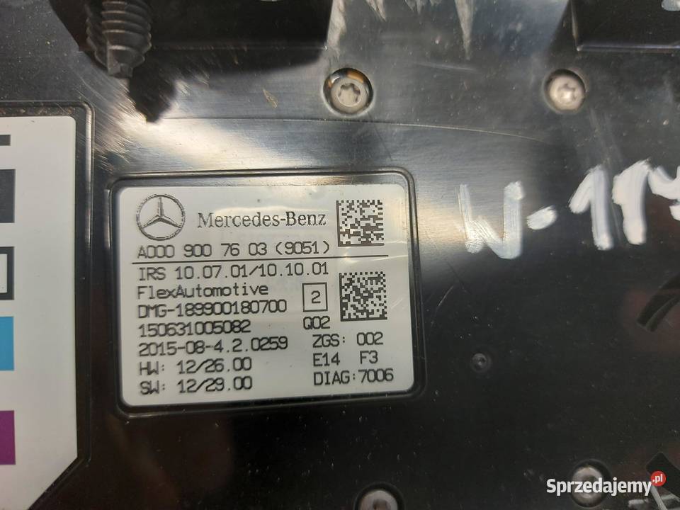 MERCEDES W177 Lampka oświetlenia wnętrza kabiny