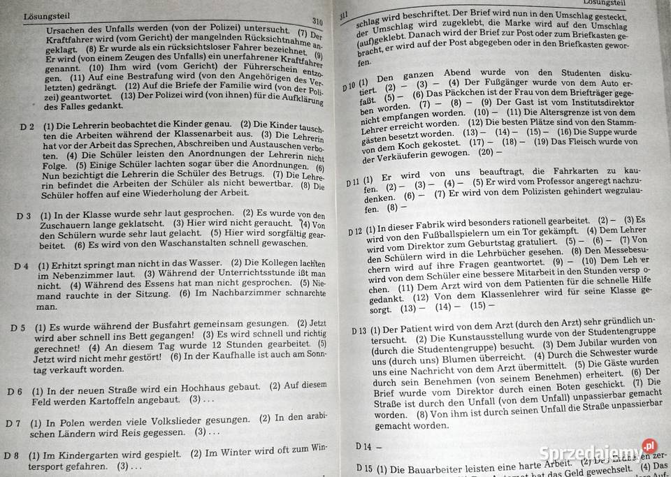 Deutsche Ubungsgrammatik Gerhard Helbig Joachim Rok wydania 1989 Chełm