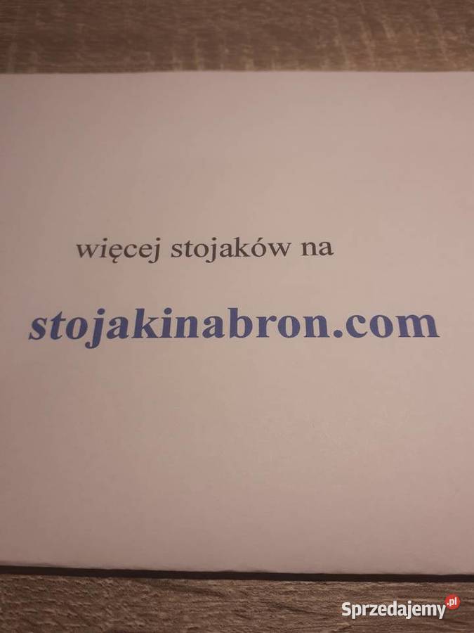 Stojak na broń długą składany metalowy z Oleszna