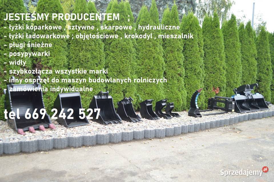 Łyżki koparkowe wszystkie marki rozmiary Kazimierza Wielka sprzedam