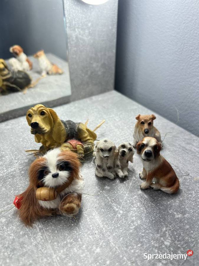 Zestaw 5 figurek zwierzątek piesków psy figury Dla Dziecka
