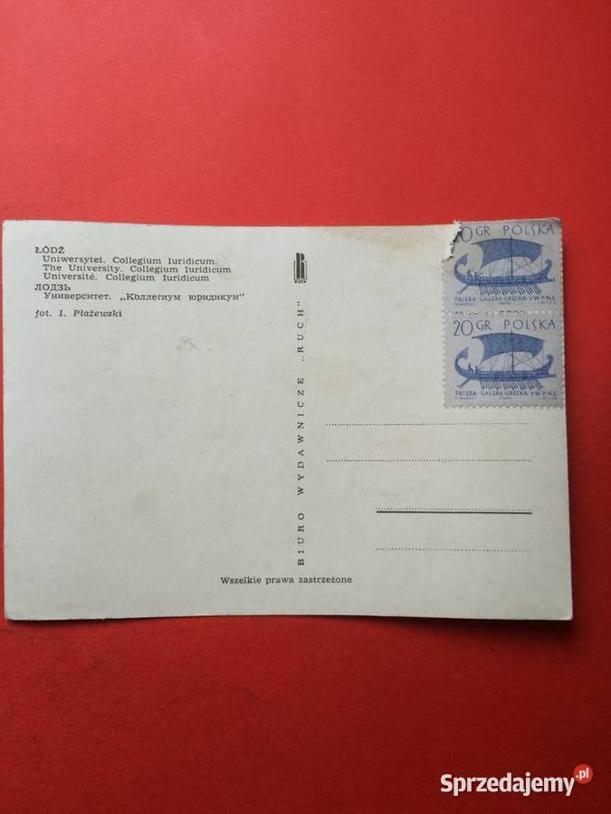 2323 Widokówka Łódź Antykwariat Szczecin