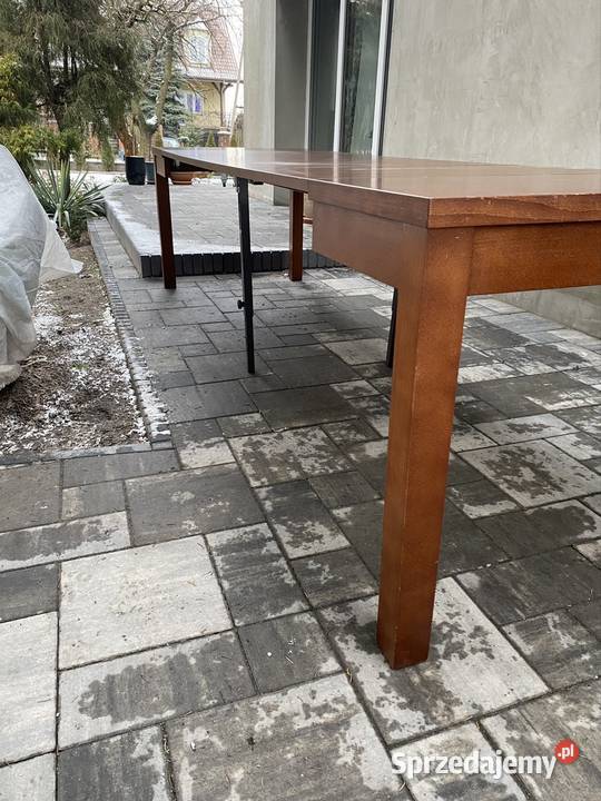 Solidny stół rozkładany firma Miro brązowy 3 Chełm