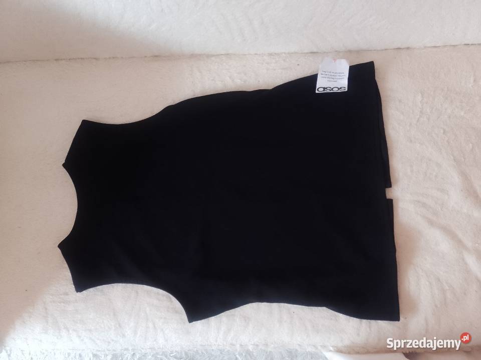 4446 ASOS Design Czarna kamizelka ołówkowa z Rozmiar 46 Kraków sprzedam