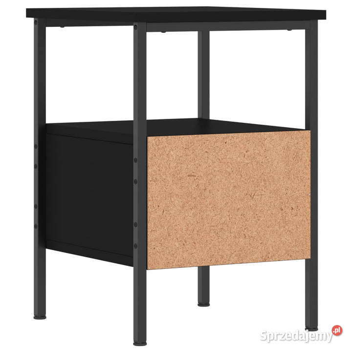 Szafka nocna czarna 34x36x50 materiał Nocne Warszawa