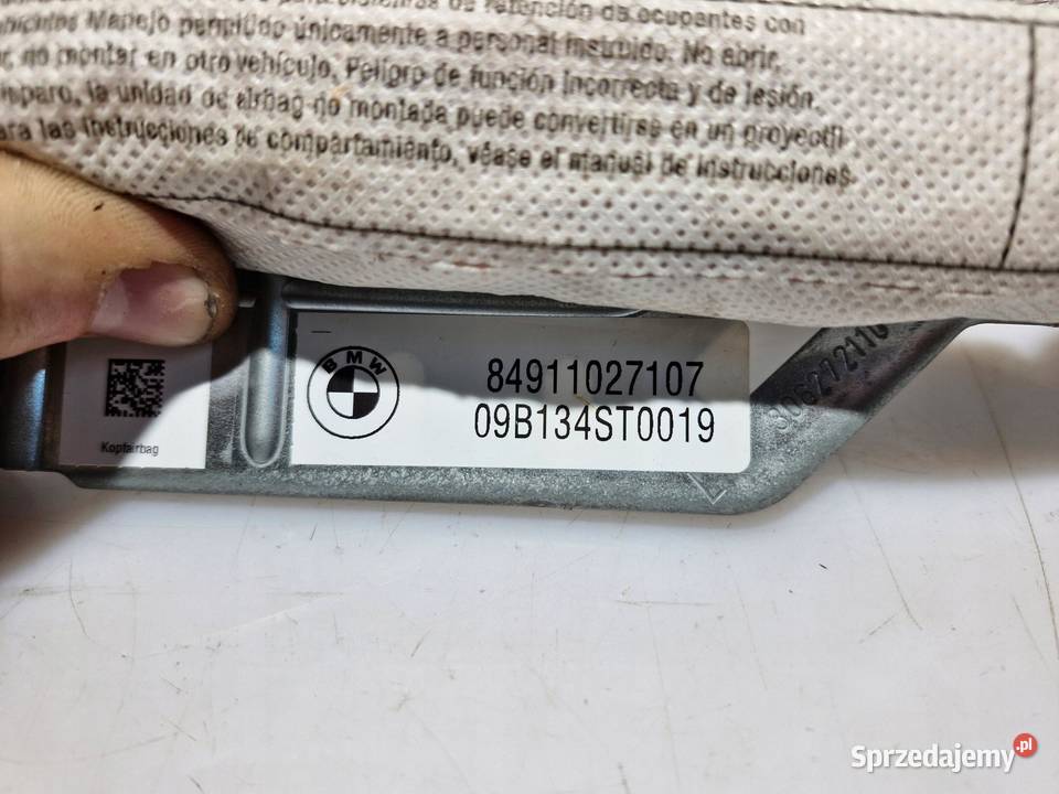 BMW 7 F01 F04 KURTYNA PODUSZKA AIRBAG LEWA