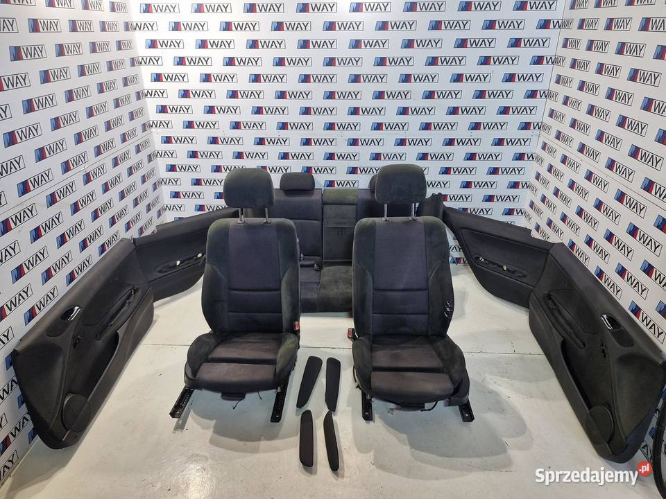 BMW E46 COUPE FOTELE SPORTY ALCANTARA GRZANE Wyposażenie wnętrza