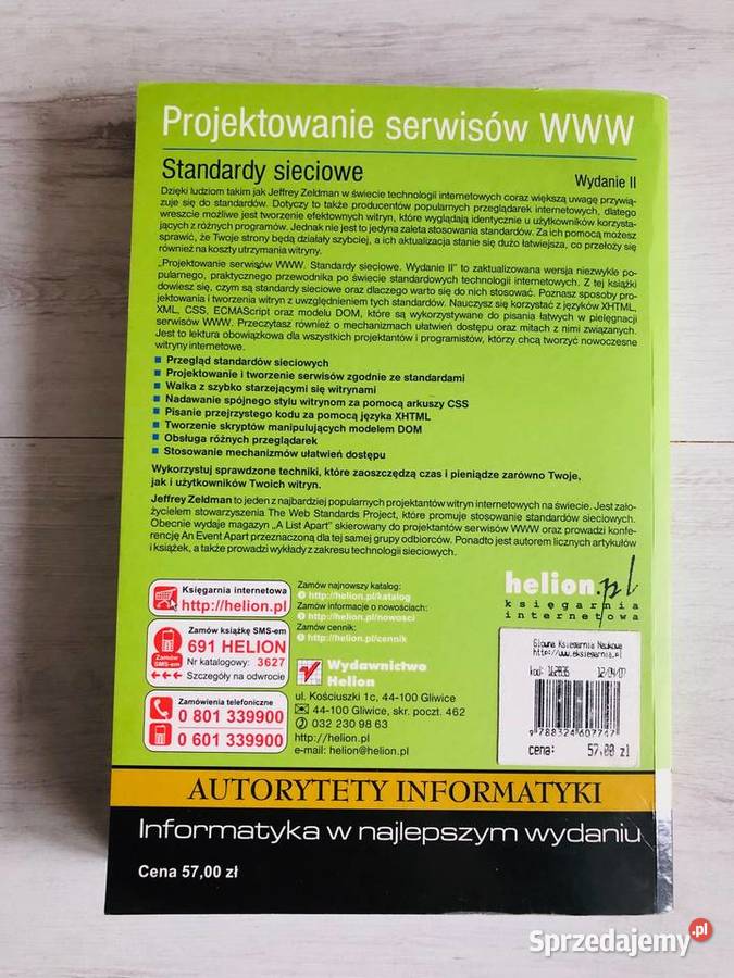 książka Projektowanie serwisów internetowych Łódź sprzedam